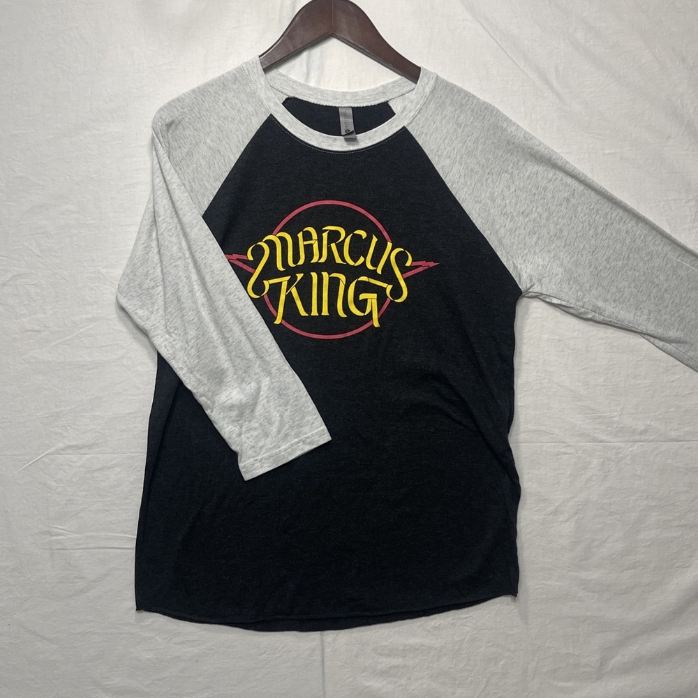 Marcus King Band Raglan Shirt 3/4 Sleeve Baseball Tee Concert‎ Merch